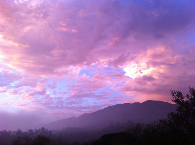 Mountain sunset, photo by Donna Greene